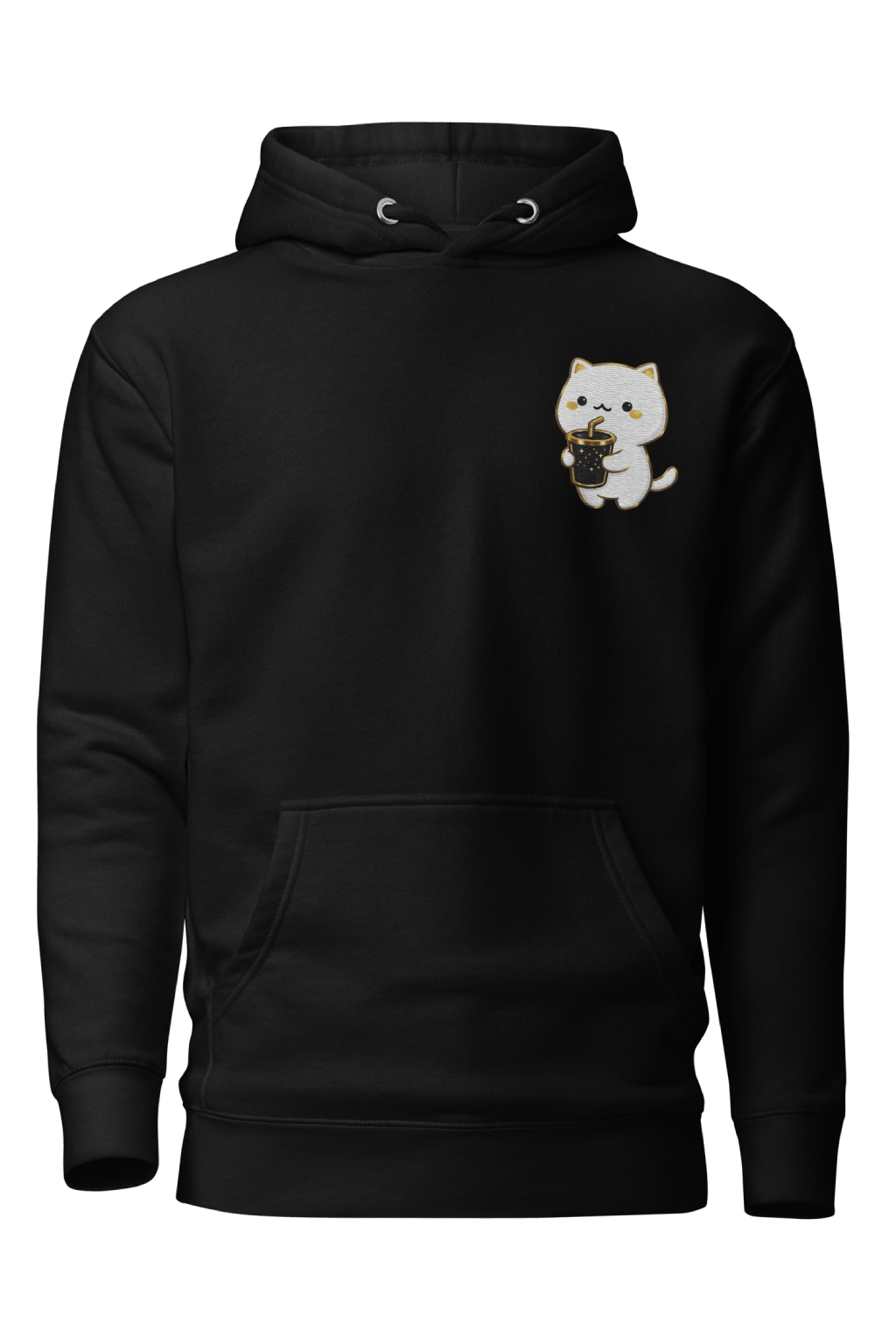 Hoodie negro minimalista Zelyor